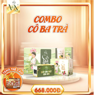 Trà thảo dược cô ba trà tặng gel gừng+quần sinh nhiệt+thẻ cào chính hãng đông anh