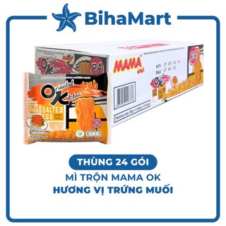 [THÙNG 24 GÓI] - MAMA OK - Mì xào Mama OK Trứng Muối (85g/gói) - Mì xào Trứng Muối Thái Lan, Mama mì Trứng Muối gói
