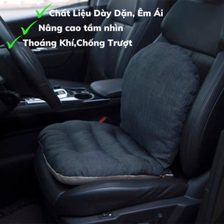 Đệm Lót Ghế Tựa Lưng Êm Ái Cao Cấp, Thiết Kế Đặc Biệt Nâng Chiều Cao Khi Ngồi Lái Xe, Cải Thiện Tầm Nhìn lái xe An Toàn