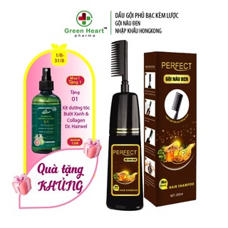 Dầu gội phủ bạc thảo dược gội là đen perfect chai 200ml