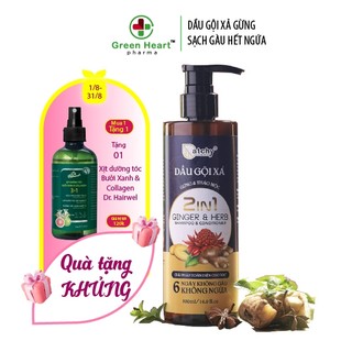 Dầu gội xả gừng catchy chai 500ml