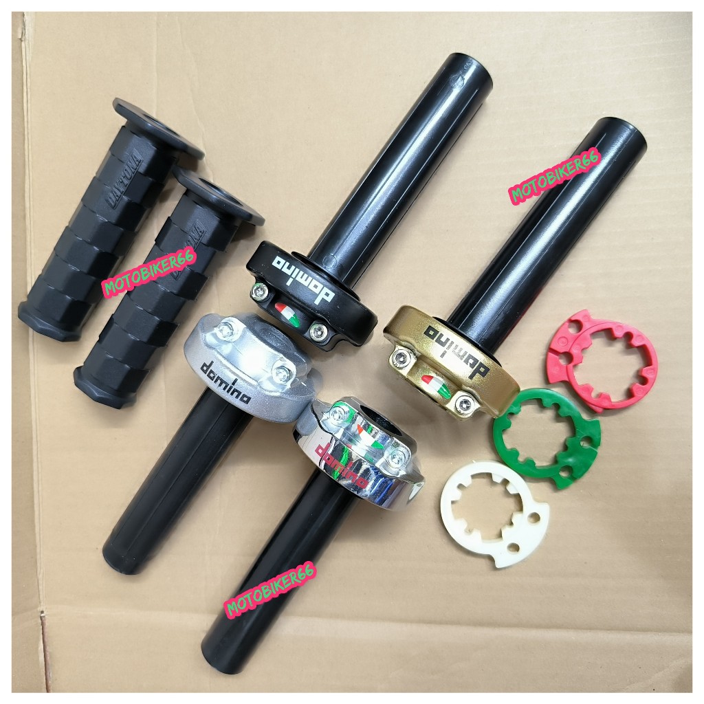 Cùm tăng ga DOMINO 2 dây ga. Cùm tăng tốc DOMINO và bao tay daytona gắn cho xe máy xe điện
