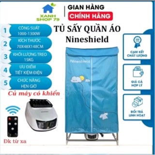 [ BẢO HÀNH 12 THÁNG ] Tủ Sấy Quần Áo Khung Inox SamSung - Nineshield 3 Tốc Độ Sấy Điều Khiển Từ Xa