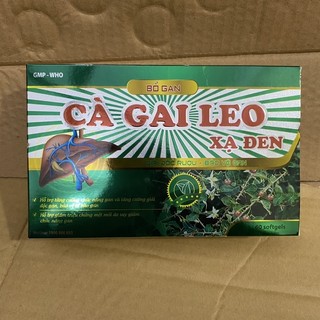 Bổ gan CÀ GAI LEO - Xạ Đen hộp 60 viên giúp tăng cường chức năng gan