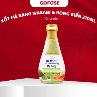 Nước xốt mè rang vị wasabi và rong biển kewpie 210ml, 1lit - chấm hải sản và sushi - foodland