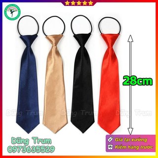 Cà vạt học sinh bản ngắn 28cm cá tính, cà vạt trẻ em chụp kỷ yếu