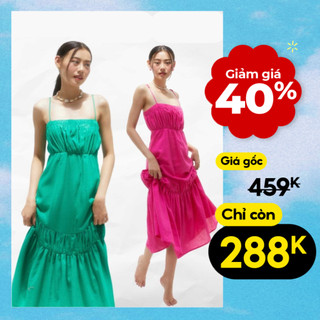 Đầm nữ rút thun nhún ngực thiết kế maxi trẻ trung MIEU - KA09
