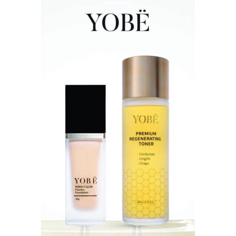 KEM NỀN YOBE 30g VÀ 200ml TONER DƯỠNG DA CAO CẤP