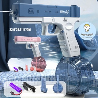 Đồ Chơi Súng Phun Nước Điện Glock, Đồ Chơi Nước, Bắn Nước Ngoài Trời Súng Đồ Chơi Nước