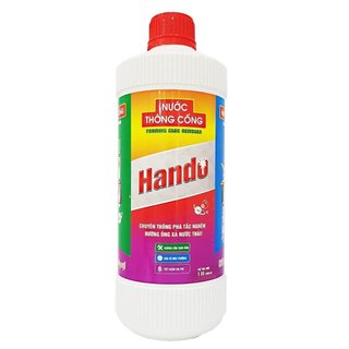 Dung dịch thông tắc đường ống cống, lavabo, bồn rửa chén Hando 1L Nội Địa