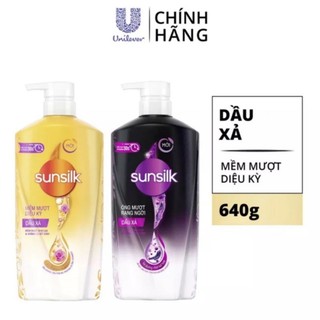 Dầu xả sunsilk mượt tóc 640g