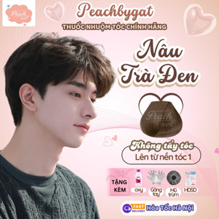 Thuốc nhuộm tóc Nam màu Nâu Trà Đen không cần sử dụng thuốc tẩy tóc của Peachbygat , Peach bygat , Peach.bygat