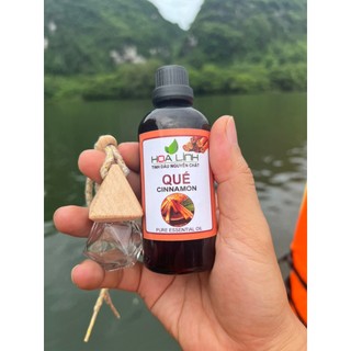 Đổ sỉ Tinh dầu quế nguyên chất 100% - chai 50ml (Tặng vỏ lọ treo xe)