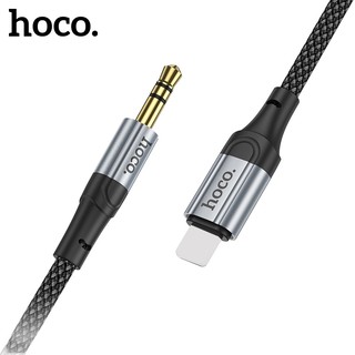  Cáp chuyển đổi âm thanh LN sang 3.5mm Hoco UPA26 chuyển AUX từ điện thoại ra loa dây bện chống đứt âm thanh chất 