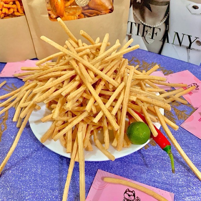 Bim Bim Khoai Tây Hương Vị Ngó Sen, Bim Bim Khoai Tây Vị Ngó Sen Thơm Ngon Túi 500G