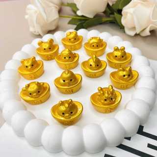 Mô hình thỏi vàng 12 con giáp trang trí nhà búp bê