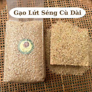 Gạo Lứt Seng cù dài hút chân không túi 1kg- eatclean, ăn kiêng giảm cân, healthy, lứt mầm
