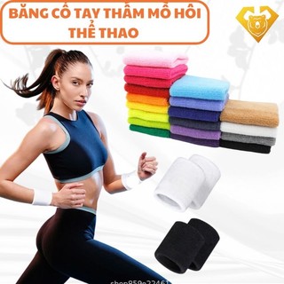 Băng cổ tay thấm mồ hôi 8x7,5cm cho nam nữ thể thao