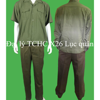 Quần dạ, áo bay dài - cộc tay màu bay đất cỏ úa lao động, tập QS loại đẹp size 3-8