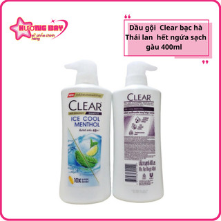 Dầu gội clear bạc hà mát lạnh thái lan 400ml