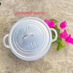 Nồi gang đúc nguyên khối số 10 - Đường kính miệng 21cm