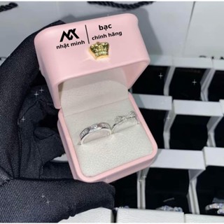 Nhẫn đôi bạc ta , nam nữ full size - BẠC NHẬT MINH