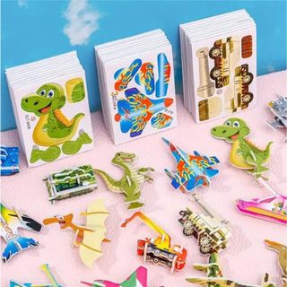 Bộ Đồ Chơi Lắp Ghép Mô Hình Giấy 3D Khủng Long, Côn Trùng giúp bé khám phá thế giới xung quanh