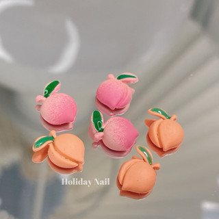 Holidaynail charm quả đào trang trí móng