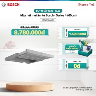 Máy hút mùi âm tủ bosch dfs067a51b - series 4 - hàng chính hãng