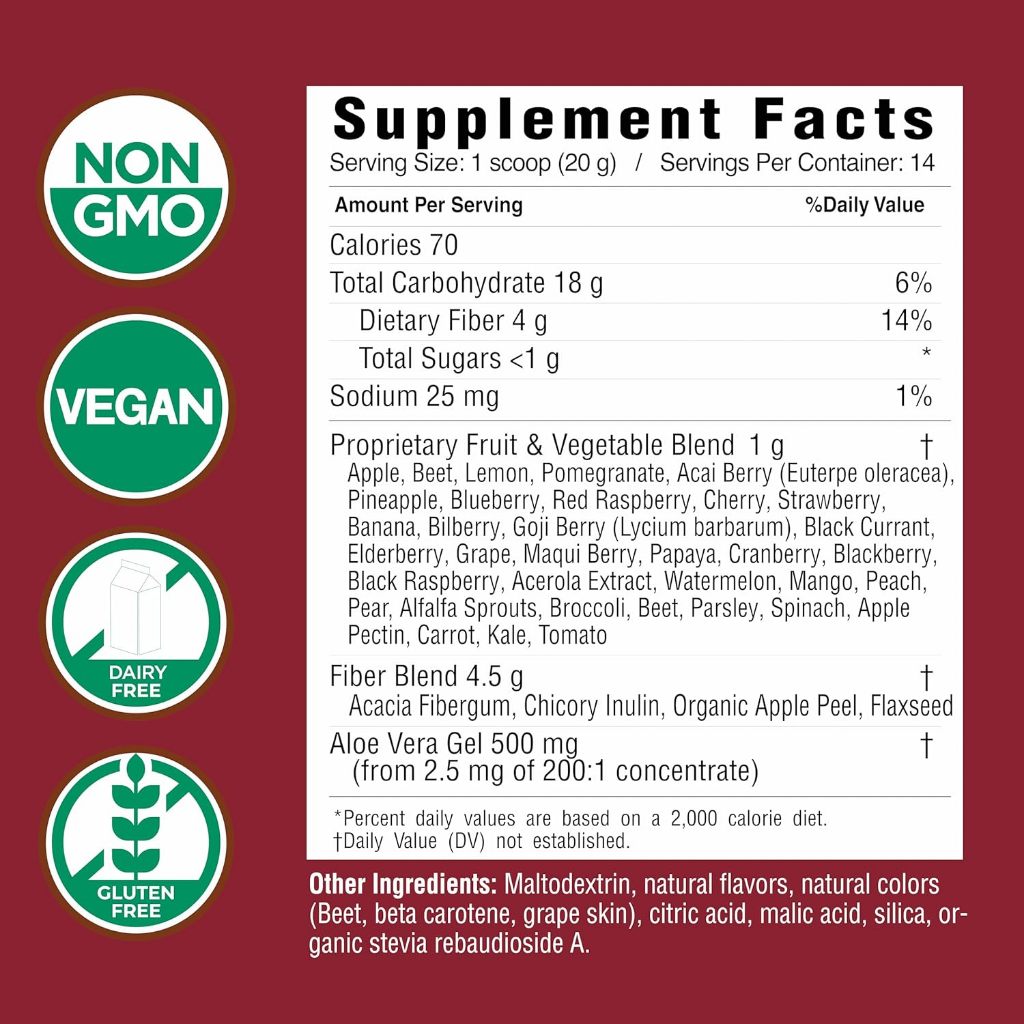 [8.2026] Hỗn hợp 34 siêu thực phẩm giúp thải độc cơ thể & gan Country Farms Super Cleanse 280g