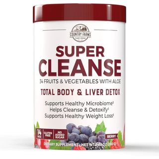 Hỗn hợp 34 siêu thực phẩm giúp thải độc cơ thể & gan Country Farms Super Cleanse 280g