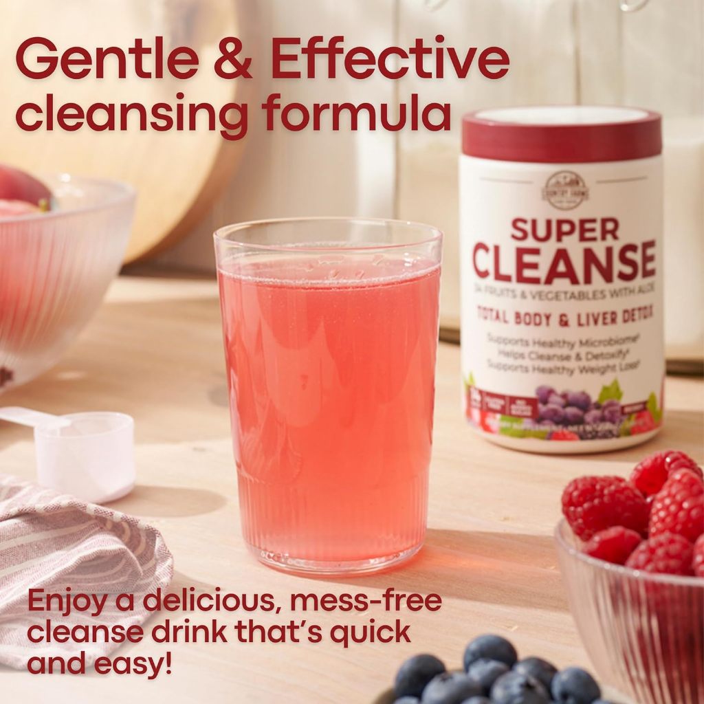 [8.2026] Hỗn hợp 34 siêu thực phẩm giúp thải độc cơ thể & gan Country Farms Super Cleanse 280g