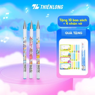 Bút Gel xóa được Thiên Long Điểm 10 - Bút mực nước ngòi 0.5mm, viết trơn mượt có gôm trên nắp TP-GELE01
