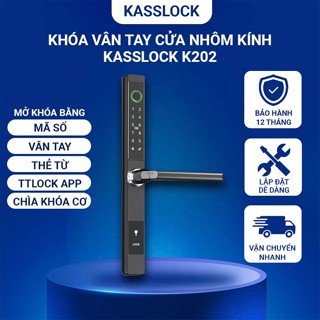Khóa Vân Tay Cửa Nhôm Kính Kasslock K202 - giải pháp kiểm soát cửa ra vào thông minh và hiện đại.