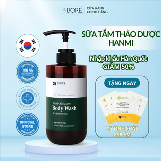Sữa Tắm Dưỡng Trắng Da Thảo Dược 500ml Cung Cấp Độ Ẩm Dưỡng Da Dịu Êm - Hanmi