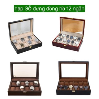 hộp gỗ đựng đồng hồ SANG TRỌNG. Hộp đựng đồng hồ 12 ngăn vỏ Gỗ cao cấp 🔥free ship🔥