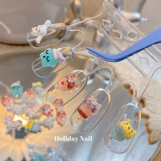 Holidaynail set 50 charm hoạt hình mix ngẫu nhiên trang trí móng