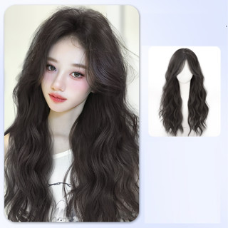 Tóc Giả Nguyên Đầu Xù Dài Không Mái Chất Liệu Tơ Hàn Quốc 098A