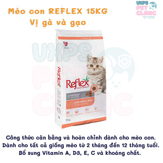 Hạt Cho Mèo Các Lứa Tuổi Reflex Bao 15kg