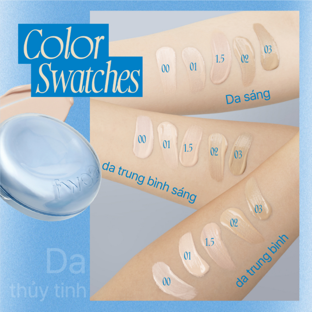 Phấn Nước FWEE Cushion Glass Natural 13g