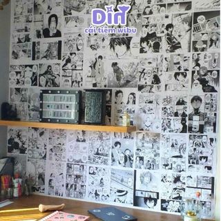100 Tấm Dán Tường Anime Có Keo Manga Wall Truyện Tranh Anime Wall Dán Tường Manga Decor Phòng