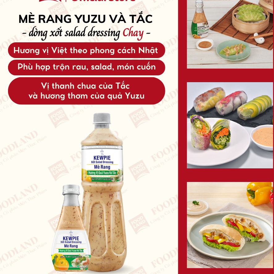 Nước Sốt Mè Rang Yuzu & Tắc Kewpie 1L