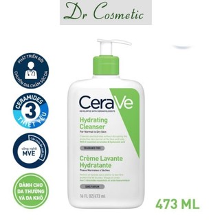 [HÀNG CTY] Sữa Rửa Mặt CeraVe Làm Sạch Sâu, Cân Bằng Độ Ẩm Dành Cho Da Khô 473ml