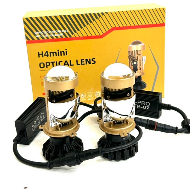 Đèn Led Pha Bi Cầu Mini T2 PRO BMA Chân H4 Gắn Mọi Dòng Xe- Bảo Hành 1 Năm