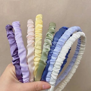 Băng đô ,bờm tóc vải nhún lụa satin hàn quốc dễ thương