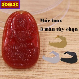 Mặt dây chuyền Phật bản mệnh Phổ Hiền Bồ Tát 3.6 cm mã não đỏ