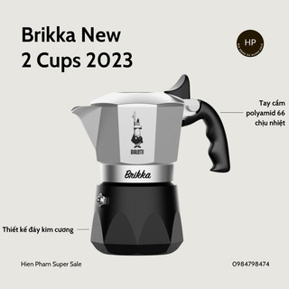 Bialetti Brikka Ấm pha cà phê kiểu Ý, ấm Mokapot - phiên bản 2023  (Chính hãng)