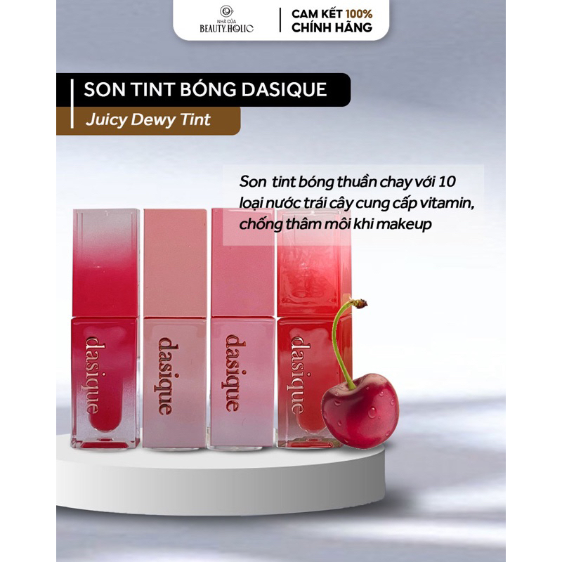 Son tint bóng DASIQUE JUICY DEWY TINT