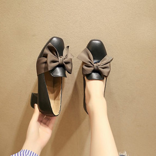 Giày cao gót Nơ 5p Chất Da Lộn/ da mờ
