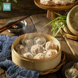 Xửng Tre Hấp ECOHUB Nhiều Tầng 15/18/20/22/25/30cm Bày Đồ Ăn, Hoa Quả, Tráp, Bánh..,(DIMSUM,TOPWARE)